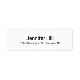 Elegant för vit Professionell - enkel modern Returadress Etikett