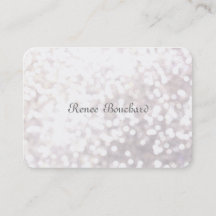 Elegant för Whimsique Soft White Glitter Bokeh Chi