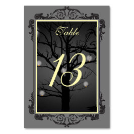 Elegant Förändrad Forest gotiic Flourish Ram Bordsnummer