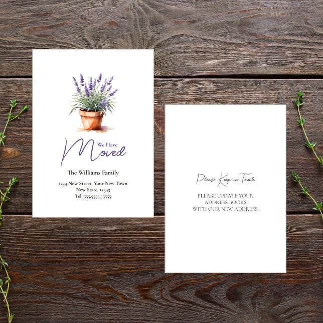 Elegant Förändring av adress | Meddelande om Flytt (Skapare uppladdad)