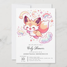 Elegant Forest Fox Baby Shower