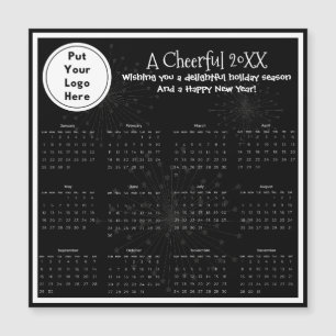 Elegant företags kund magnetisk års kalender