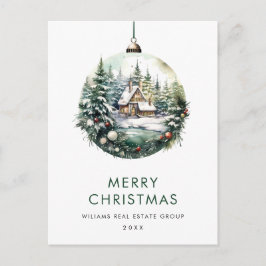 Elegant företagsjuldekoration Högtid Vykort