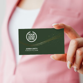 Elegant företagspresentationskort med sociala medi visitkort