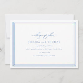 Elegant Förlovningskort För Ändring Av Datum Meddelande