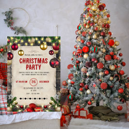 Elegant Formal Christmas Party Invitation | Luxury Inbjudningar