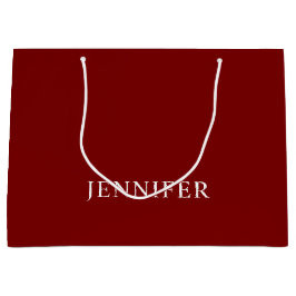 Elegant Formal Custom Name Large Gift Bag