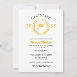 Elegant Formal Lagerkrans Guld Hatt Fest  Inbjudningar