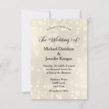 elegant formal script gold glitters wedding