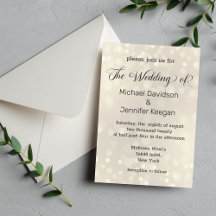 elegant formal script gold glitters wedding