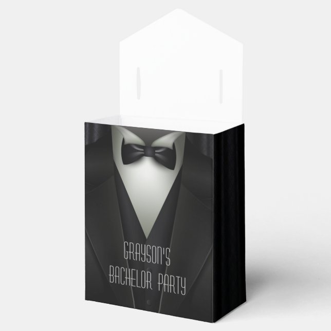 Elegant Formal Tuxedo Bachelor Party Presentaskar (Öppnad)