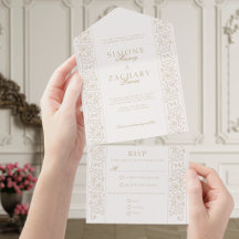 Elegant formell ecrustorpsgräns bröllop