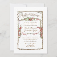 Elegant formell röd ros blomsterträdgård bröllop