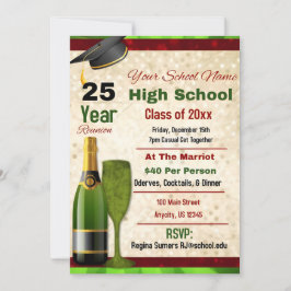 Elegant Formell skolåterförening Inbjudningar