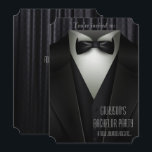 Elegant formell Smoking Bakfest inbjudan<br><div class="desc">*Anpassa med din text.</div>