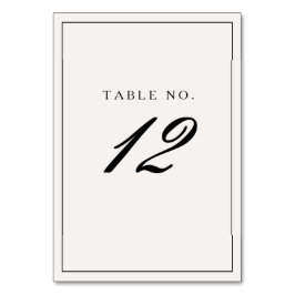 Elegant Formell svart Ram-kalligrafi Bröllop Bordsnummer