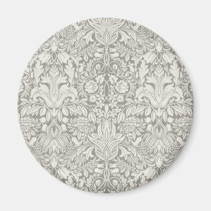 elegant formell vit damastspets brokad magnet