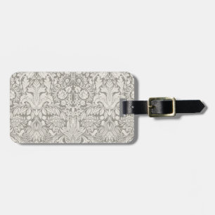 elegant formell vit damm snöre brocade bagagebricka