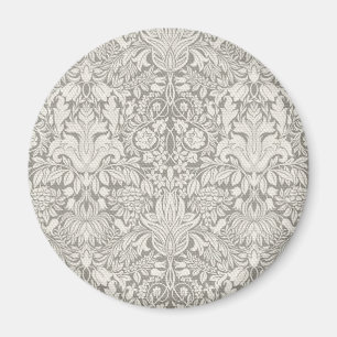 elegant formell vit damm snöre brocade magnet