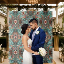 Elegant Formella blommor av kopparturkos