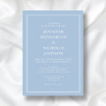 Elegant Formellt pulver Blue Bröllop Inbjudningar<br><div class="desc">Elegant Formal Powder Blue Wedbjudande.</div>