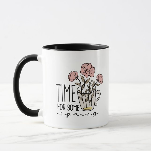 Elegant Förtjusande Tid För Vår Cute Blommig Mugg (Vänster)