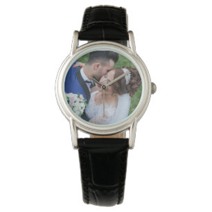 Elegant Foto av det moderna Wed Bröllop Armbandsur