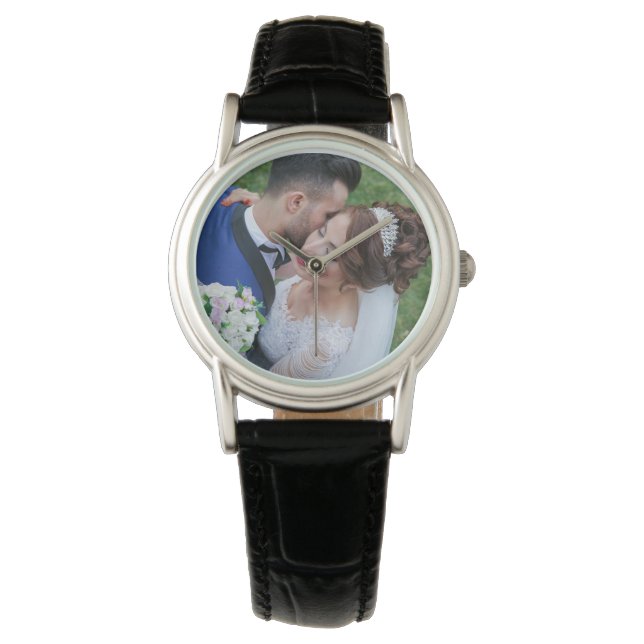Elegant Foto av det moderna Wed Bröllop Armbandsur (Framsida)