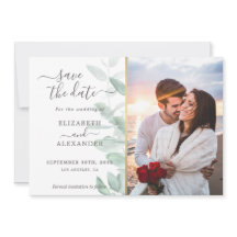 Elegant foto av modern eucalyptus greenery bröllop