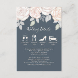 Elegant Foto för  Blommigt med vattenfärg Tilläggskort