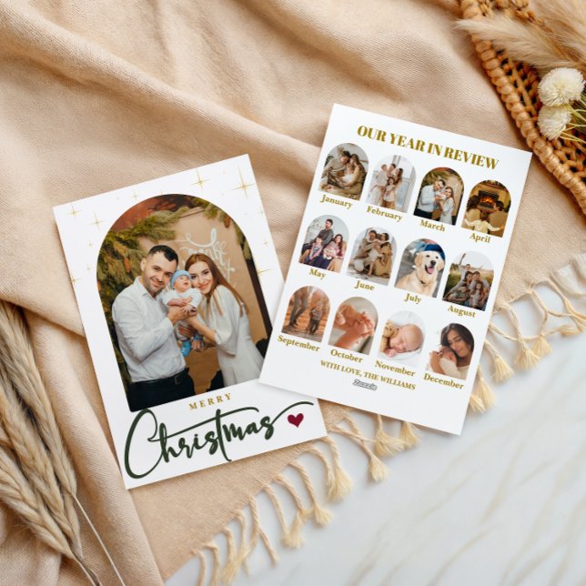 Elegant Foto God jul år under granskning Julkort (Skapare uppladdad)