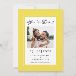 Elegant Foto Gult | Spara Datum Förlovning Datumet