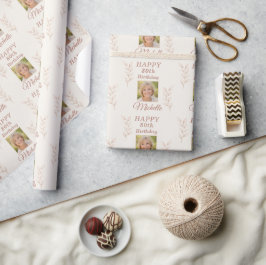 Elegant foto lämnar botanikern vid 80-årsdagen presentpapper