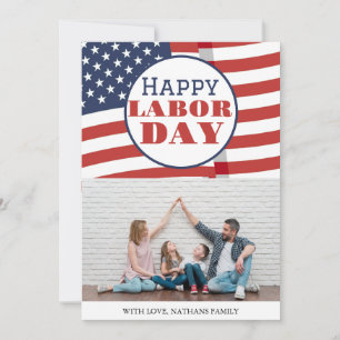 Elegant Foto Lycklig-arbetsdag med USA flagga