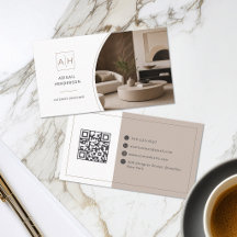 Elegant foto QR-kod för inredningsdesigner