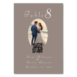 Elegant Foto ram QR-kort Bord Bordsnummer