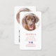 Elegant Foto Rosé Guld Hund Husdjur Sociala Medier Visitkort (Front/Back)