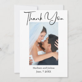 Elegant foto tack kort