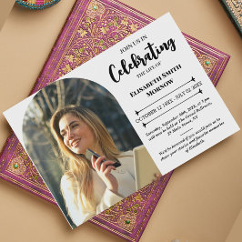 Elegant Fotobegraver - Firande av Life Inbjudningar