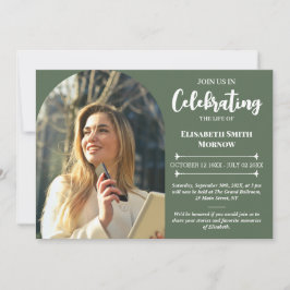 Elegant Fotobegraver - Firande av Life Inbjudningar