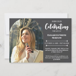 Elegant Fotobegraver - Firande av Life Inbjudningar