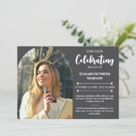 Elegant Fotobegraver - Firande av Life Inbjudningar