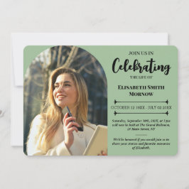 Elegant Fotobegraver - Firande av Life Inbjudningar