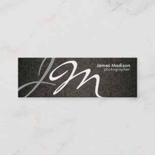 Elegant fotografidamastvisitkort mini visitkort