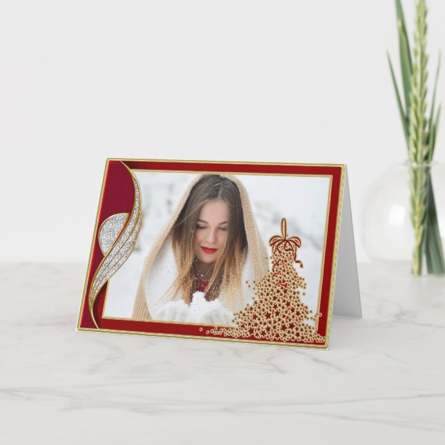 Elegant Fotojulkort Helgkort (Framsida)