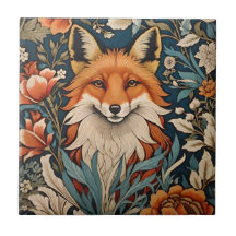 Elegant Fox William Morris Inspired Blommigt
