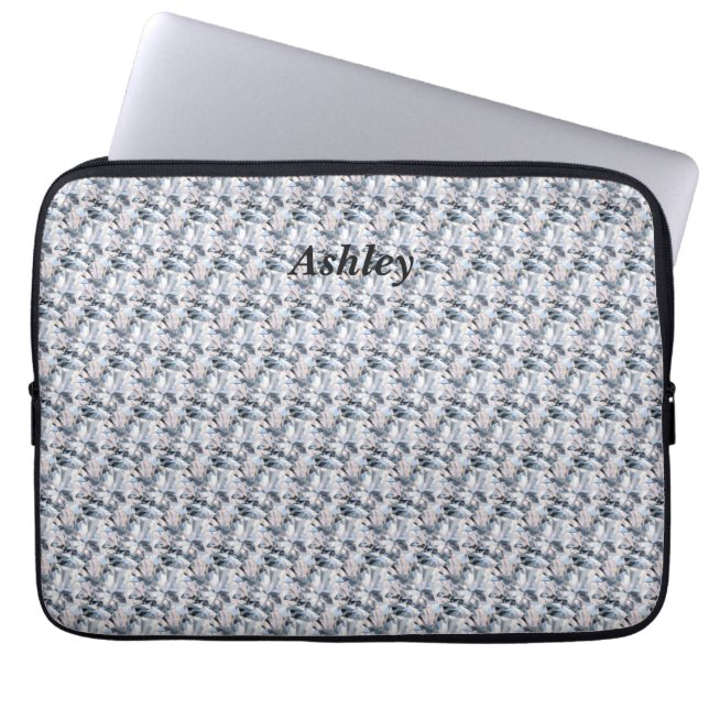 Elegant fraktal diamant bärbar dator laptop fodral (Framsidan)