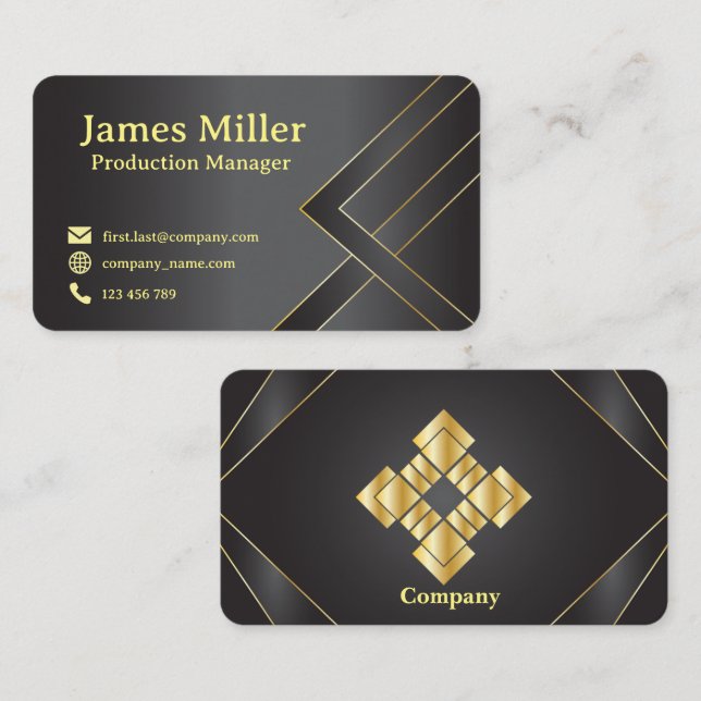 Elegant Framed-affärskort 23 Visitkort (Fram/baksida)