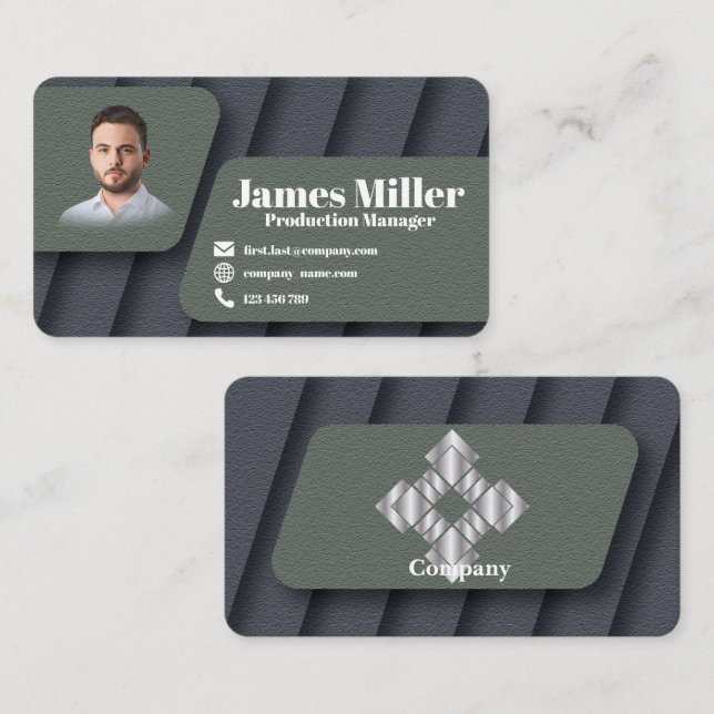 Elegant Framed-affärskort 44 Visitkort (Fram/baksida)