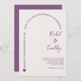 Elegant Framed in Faith Shock rosa Bröllop Inbjudningar